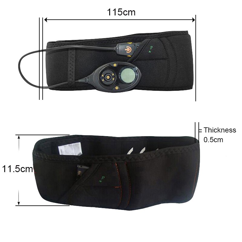 Abdominal Belt Electrical Muscle Stimulator EMS Massager Slimming Belt Fitness Massage ABS Trainer Electric Body Bauchtraining