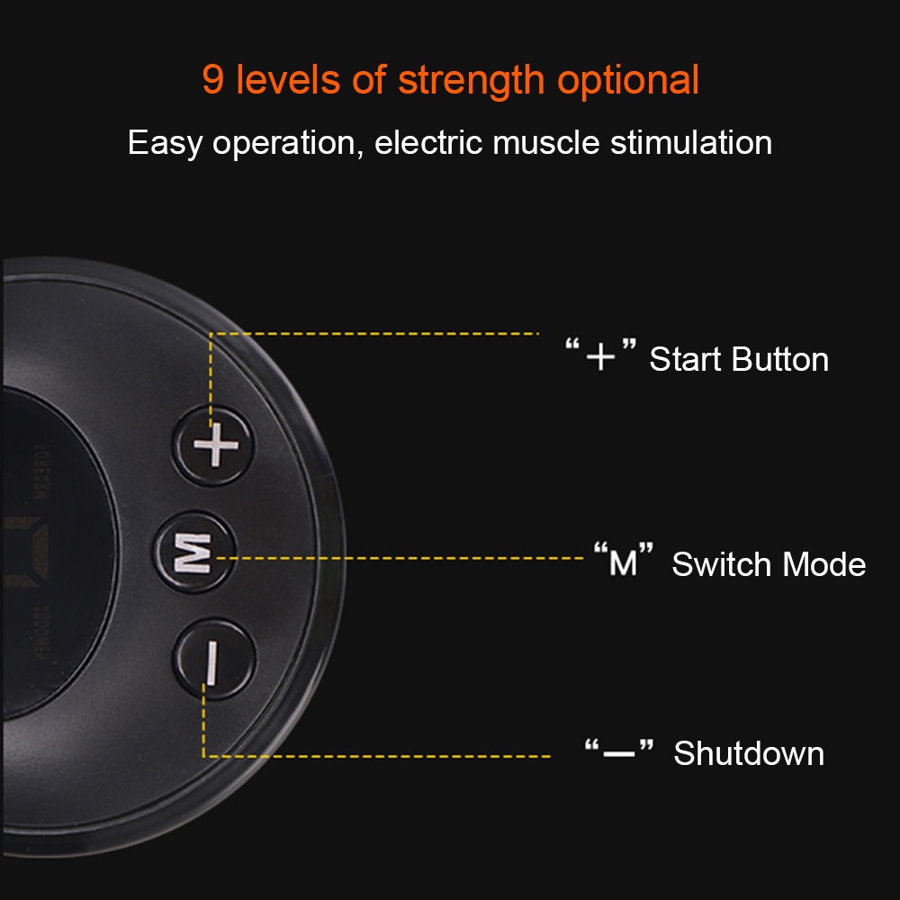 Abdominal Muscle Trainer EMS Electric Stimulator Massager Fat Burning Fitness Bodybuilding Pain Therapy Machine Diet Equipment