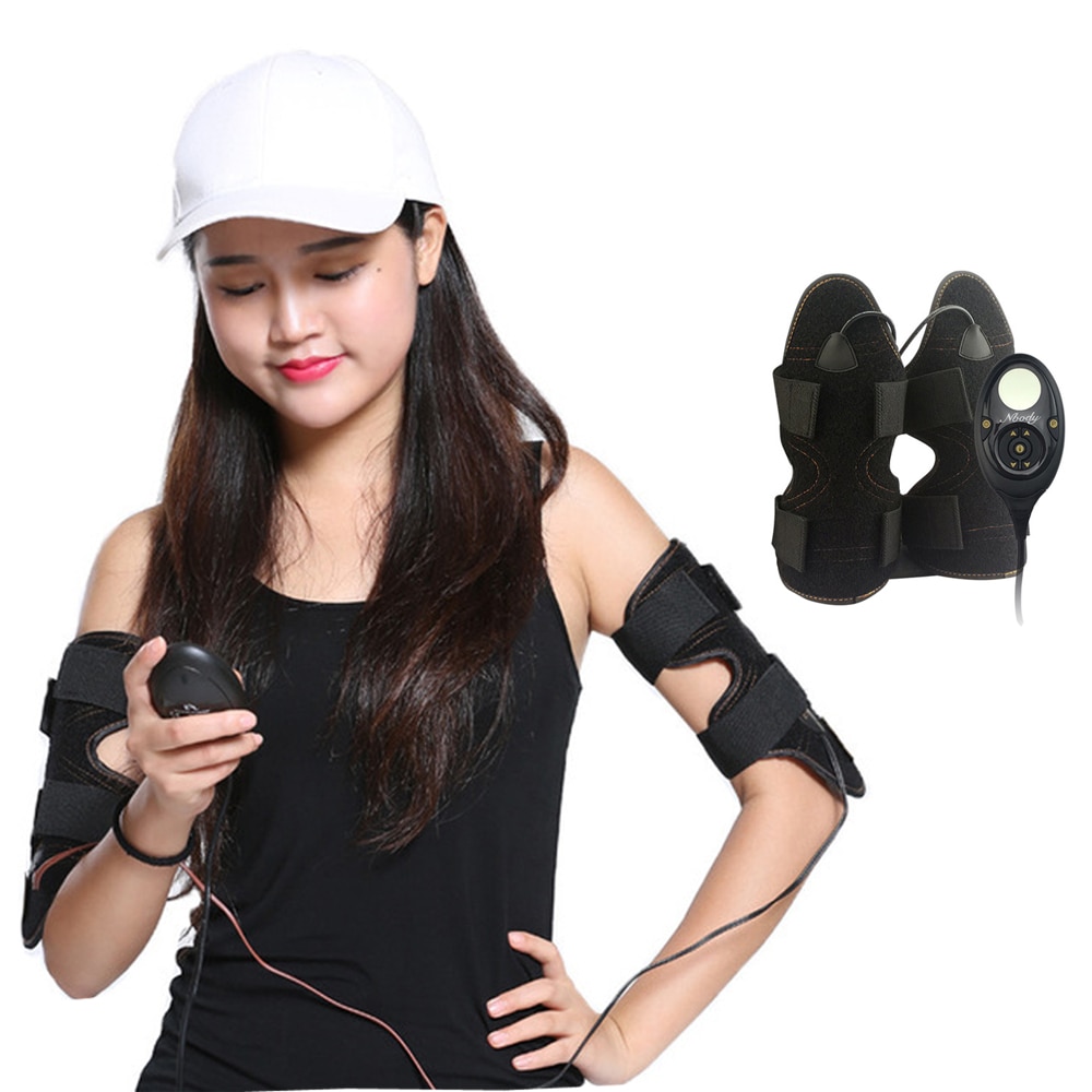 Electric EMS Muscle Stimulator Arm Thigh Fitness Belt Calf Slimming Electrostimulator Lose Weight Bodybuilding Massage Machine