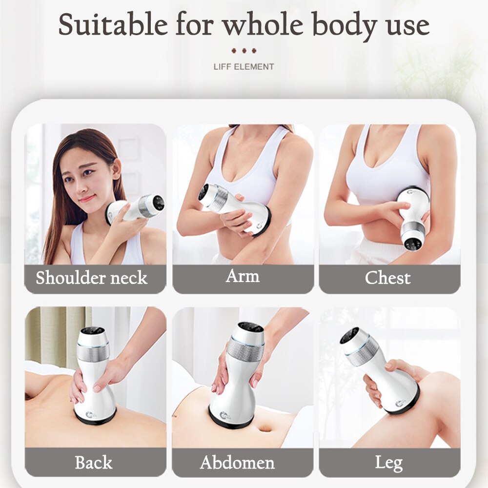 Rechargeable Electric Body Massage Anti Cellulite Scraping Guasha Infrared Heating Vibration Meridian Massage Health Care