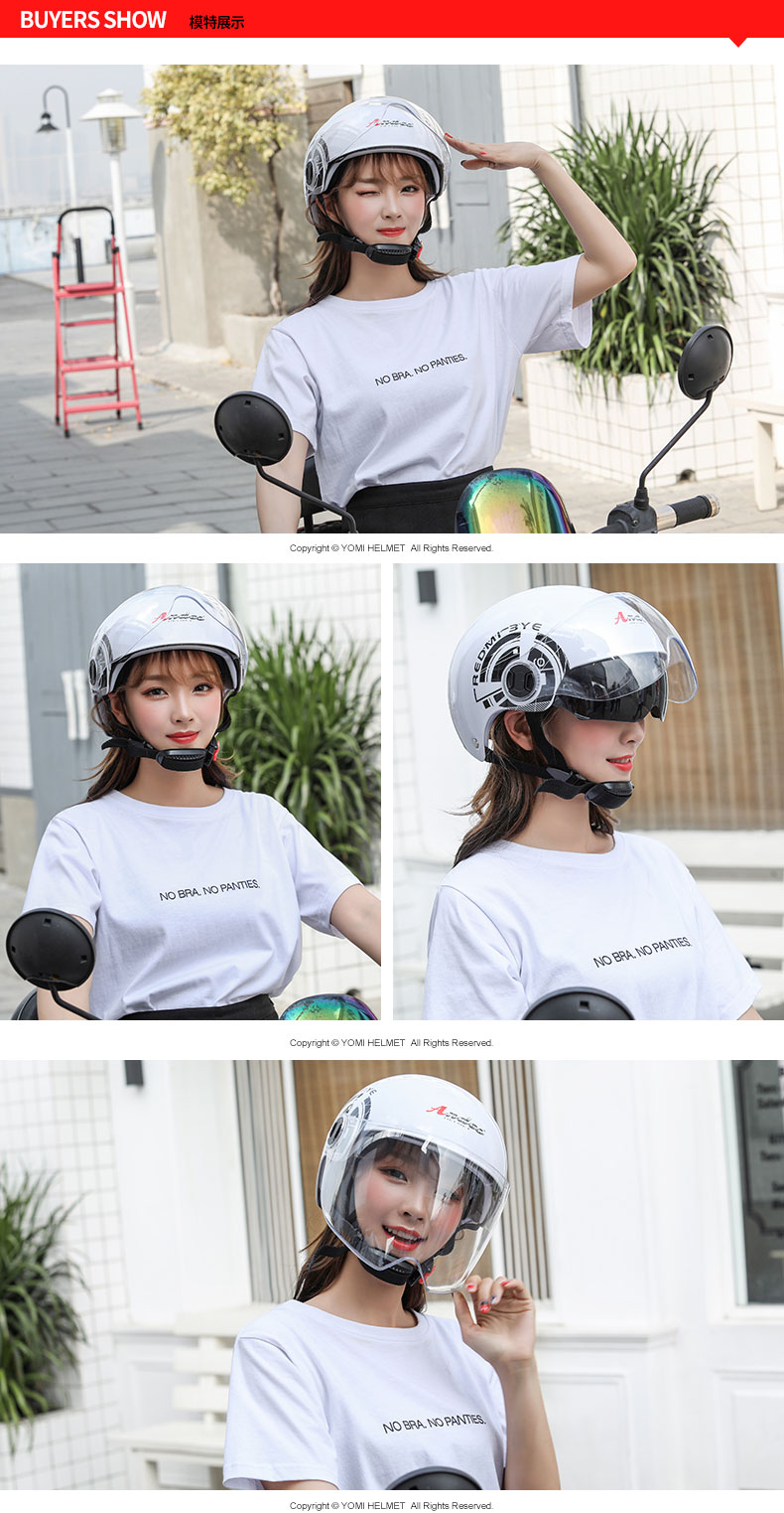 Electric Motorcycle Helmet Dual & Single Lens Visors Moto Helmet Bicycle Men Women Summer Scooter Moto Casco