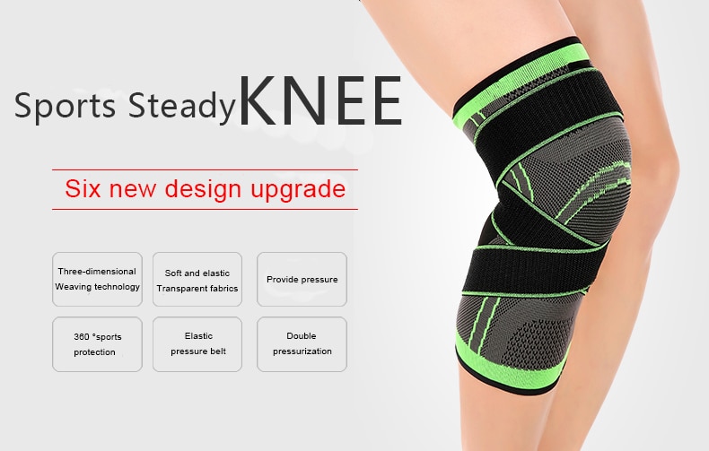 Sports Fitness  Knee Pads Support Bandage Braces Elastic Nylon Sport Compression  Sleeve for Basketball