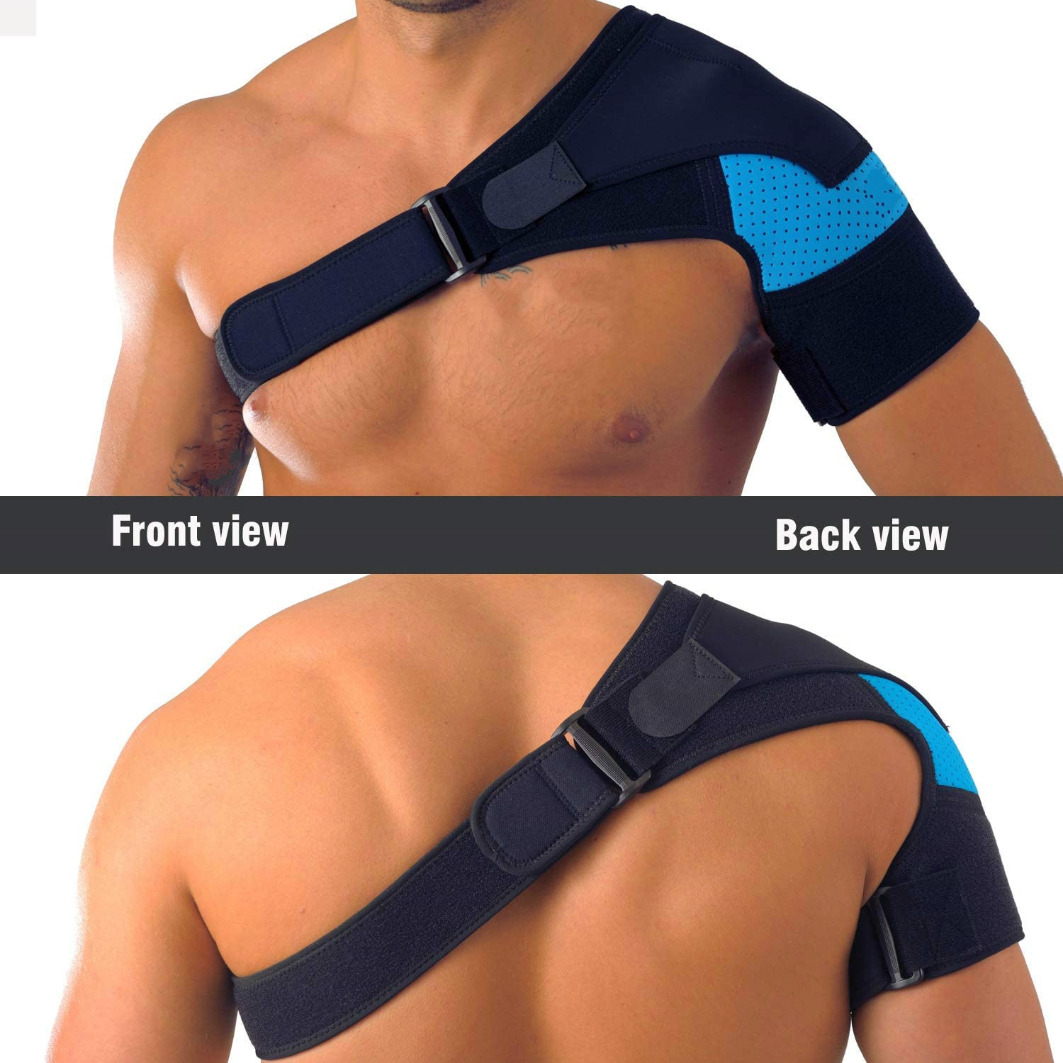 Shoulder Brace with Pressure Pad  Neoprene Shoulder Support Shoulder Pain Ice Pack Shoulder Compression Sleeve