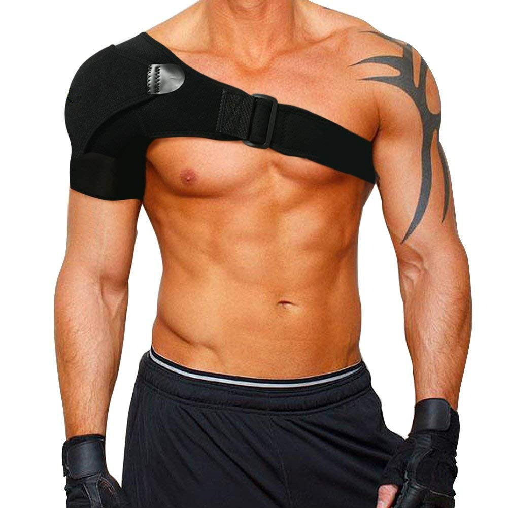 Shoulder Brace with Pressure Pad  Neoprene Shoulder Support Shoulder Pain Ice Pack Shoulder Compression Sleeve