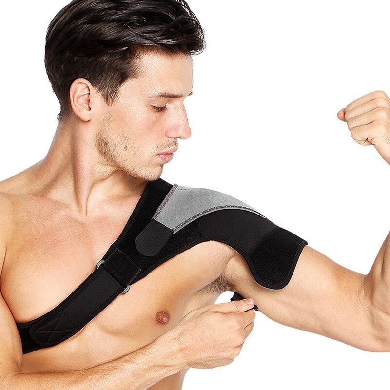 1Pc Adjustable Compression Shoulder Brace Support with Ice Pack Holder for Injury Prevent Sprain Soreness Tendinitis Bursitis 1Pc Adjustable Compression Shoulder Brace Support with Ice Pack Holder for Injury Prevent Sprain Soreness Tendinitis Bursitis