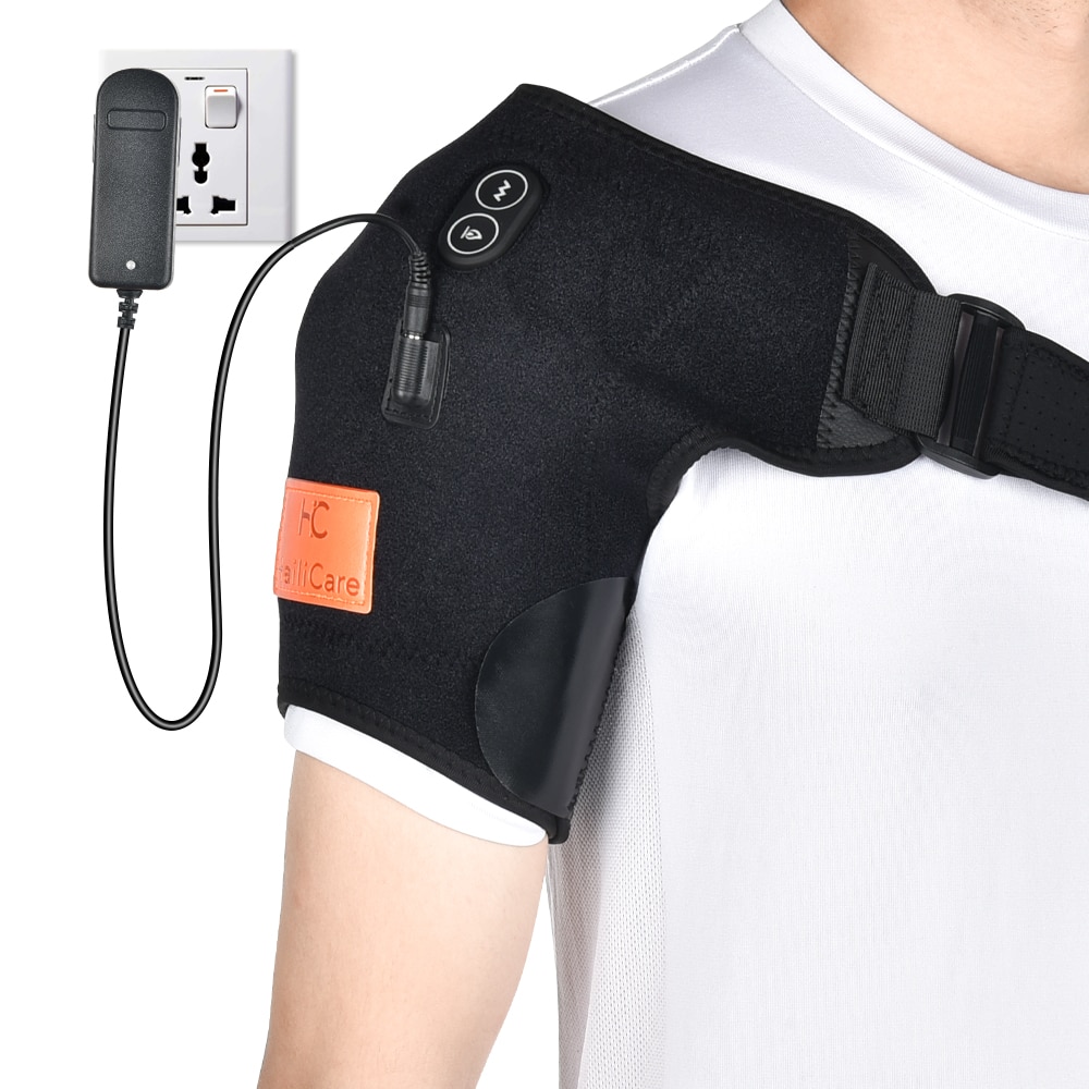 Heating Massage Shoulder Brace Support Bandage Arthritis Injury Dislocation Rehabilitation Therapy Pain Shoulder Strap Wrap Belt