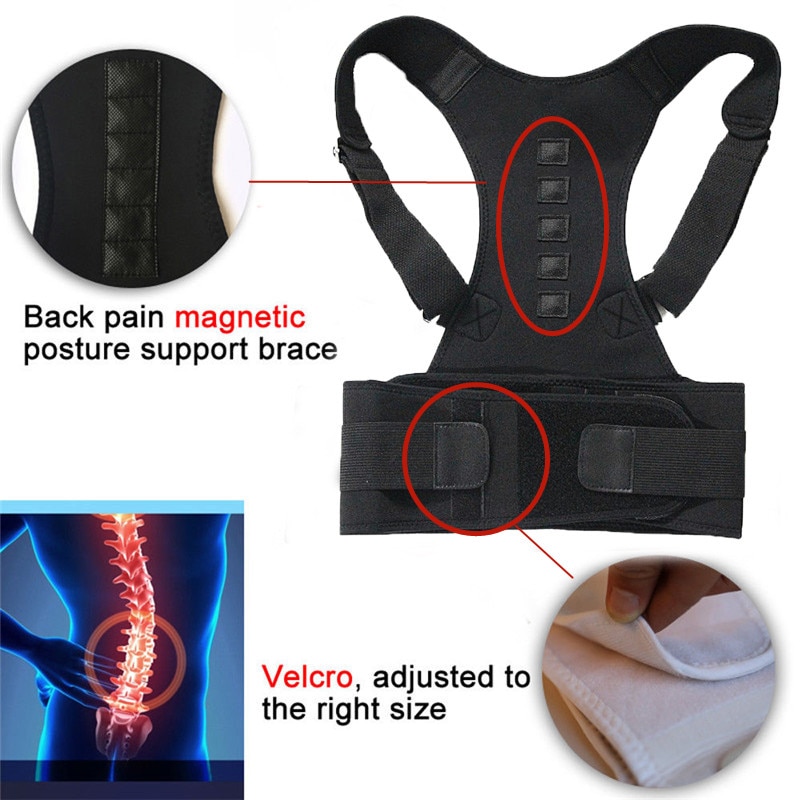 Magnetic Therapy Posture Corrector Brace Supporter Shoulder Back Support Belt Menwomen Braces and Support Belt Shoulder Posture Magnetic Therapy Posture Corrector Brace Supporter Shoulder Back Support Belt Menwomen Braces and Support Belt Shoulder Posture