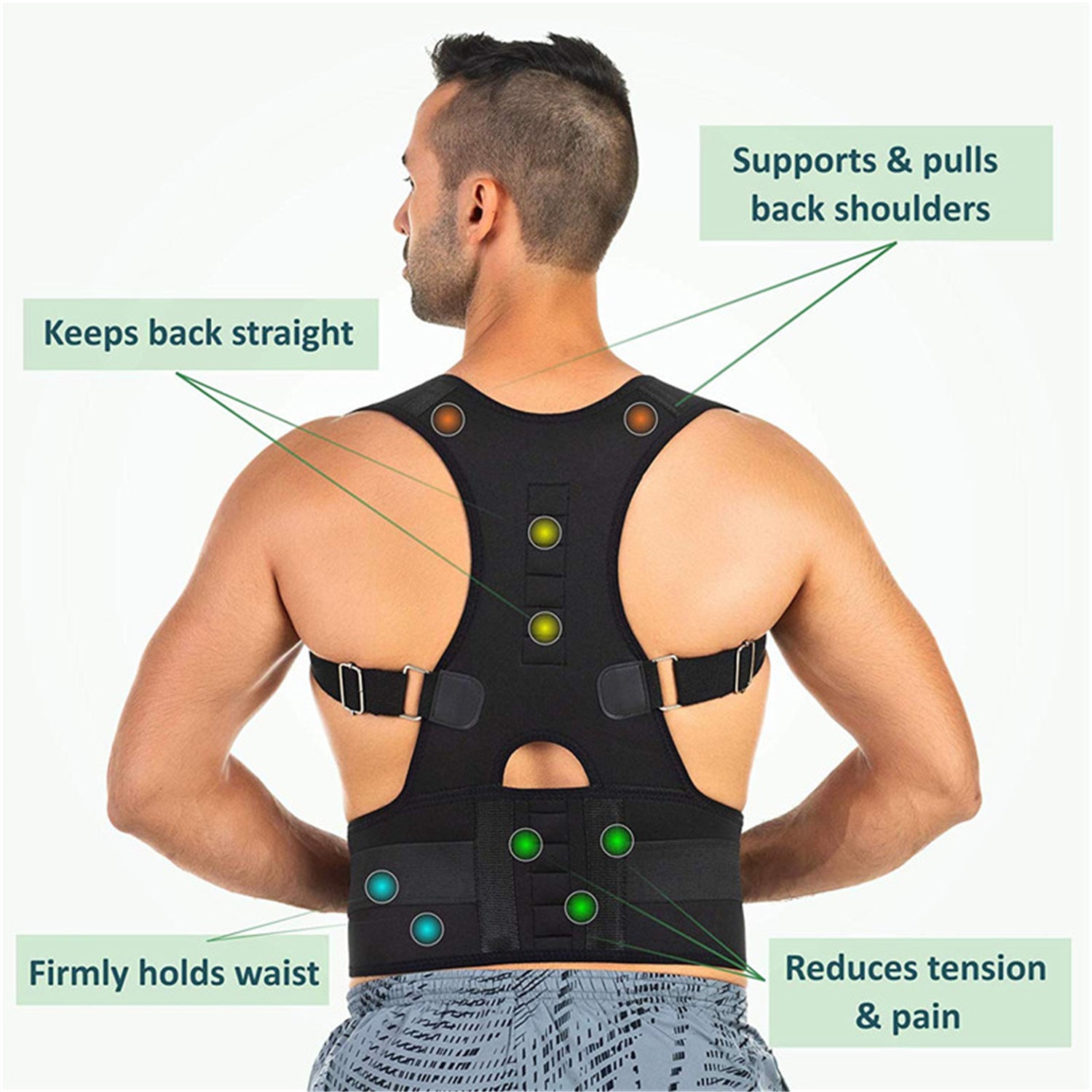 Magnetic Therapy Posture Corrector Brace Supporter Shoulder Back Support Belt Menwomen Braces and Support Belt Shoulder Posture Magnetic Therapy Posture Corrector Brace Supporter Shoulder Back Support Belt Menwomen Braces and Support Belt Shoulder Posture