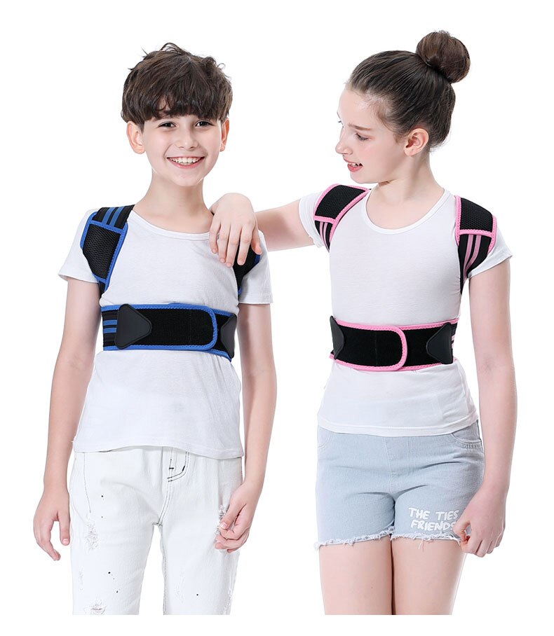 Adjustable Children Posture Corrector Back Support Belt Kid Boy Girl Orthopedic Corset Spine Back Lumbar Shoulder Braces Health