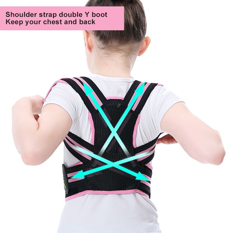 Adjustable Children Posture Corrector Back Support Belt Kid Boy Girl Orthopedic Corset Spine Back Lumbar Shoulder Braces Health