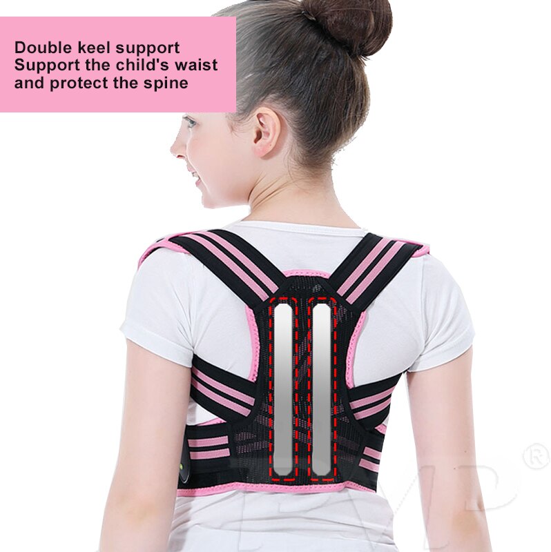 Adjustable Children Posture Corrector Back Support Belt Kid Boy Girl Orthopedic Corset Spine Back Lumbar Shoulder Braces Health