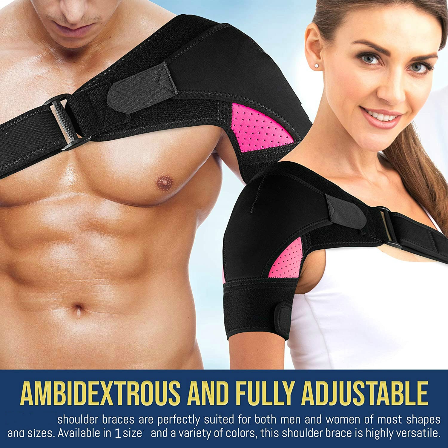 Shoulder Brace Support With Adjustable Strap Breathable Neoprene Shoulder Support