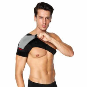 Adjustable Breathable Gym Sports Care Single Shoulder Support Back Brace Guard Strap Wrap Belt Band Pads Black Bandage Men&Women - Image 6