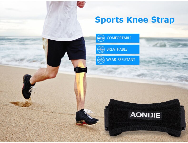 AONIJIE E4067 Adjustable Patella Knee Strap Brace Support Pad Pain Relief Band for Hiking Soccer Basketball Volleyball Squats