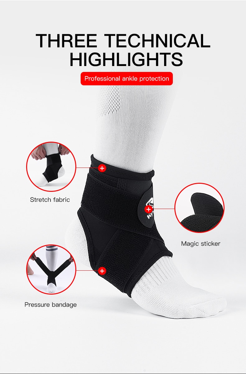 Kyncilor 1 PCS 3D Compression Ankle Strap Gym Ankle Support Brace Basketball Volleyball Fitness Heel Protector Sport Ankle Brace