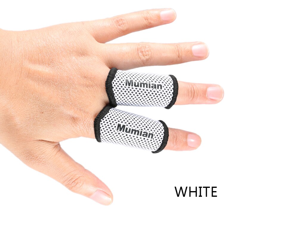 2PCS Sports Elastic Finger Sleeves Support Thumb Brace Protector Breathable Elastic Finger Tape for Basketball Tennis Volleyball