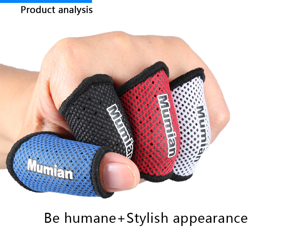 2PCS Sports Elastic Finger Sleeves Support Thumb Brace Protector Breathable Elastic Finger Tape for Basketball Tennis Volleyball