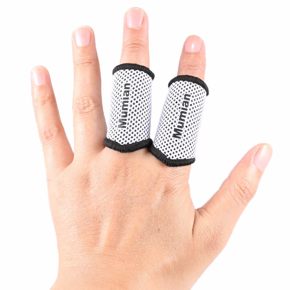 2PC Mumian Elastic Finger Sleeve Nylon Breathable Finger Support Band Basketball Volleyball Elastic Finger Tape Protection Guard